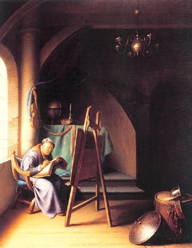 Man Writing by an Easel, DOU, Gerrit